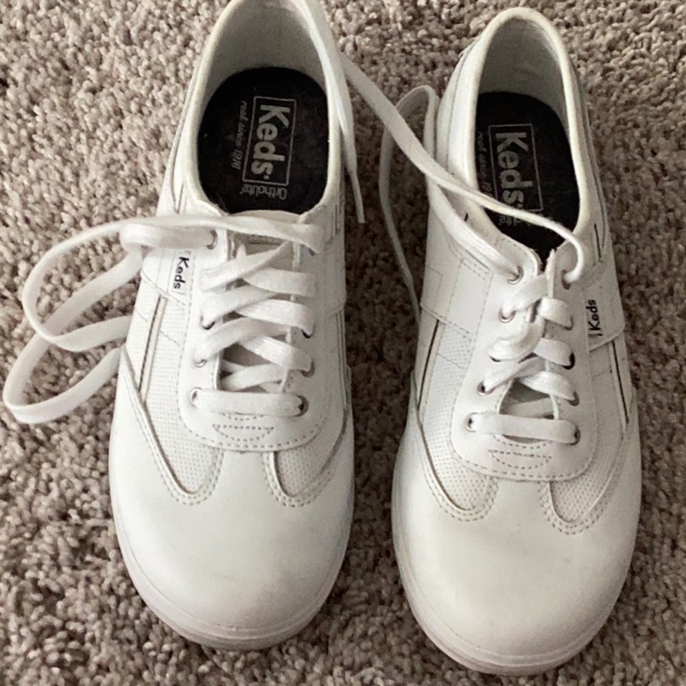 Keds sneakers. Leather/fabric. 7.5.